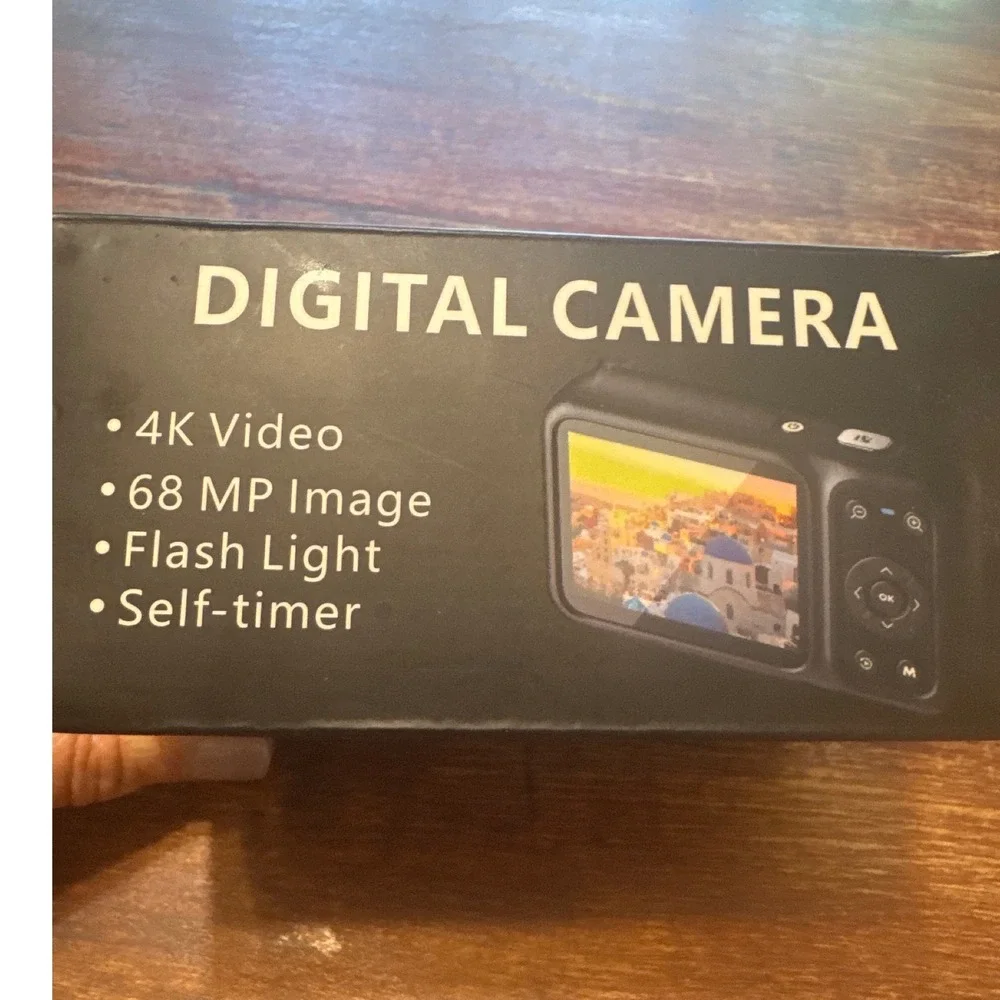4K Digital Camera 64MP Vlogging Camera 18X Zoom 2.8in Screen Black New